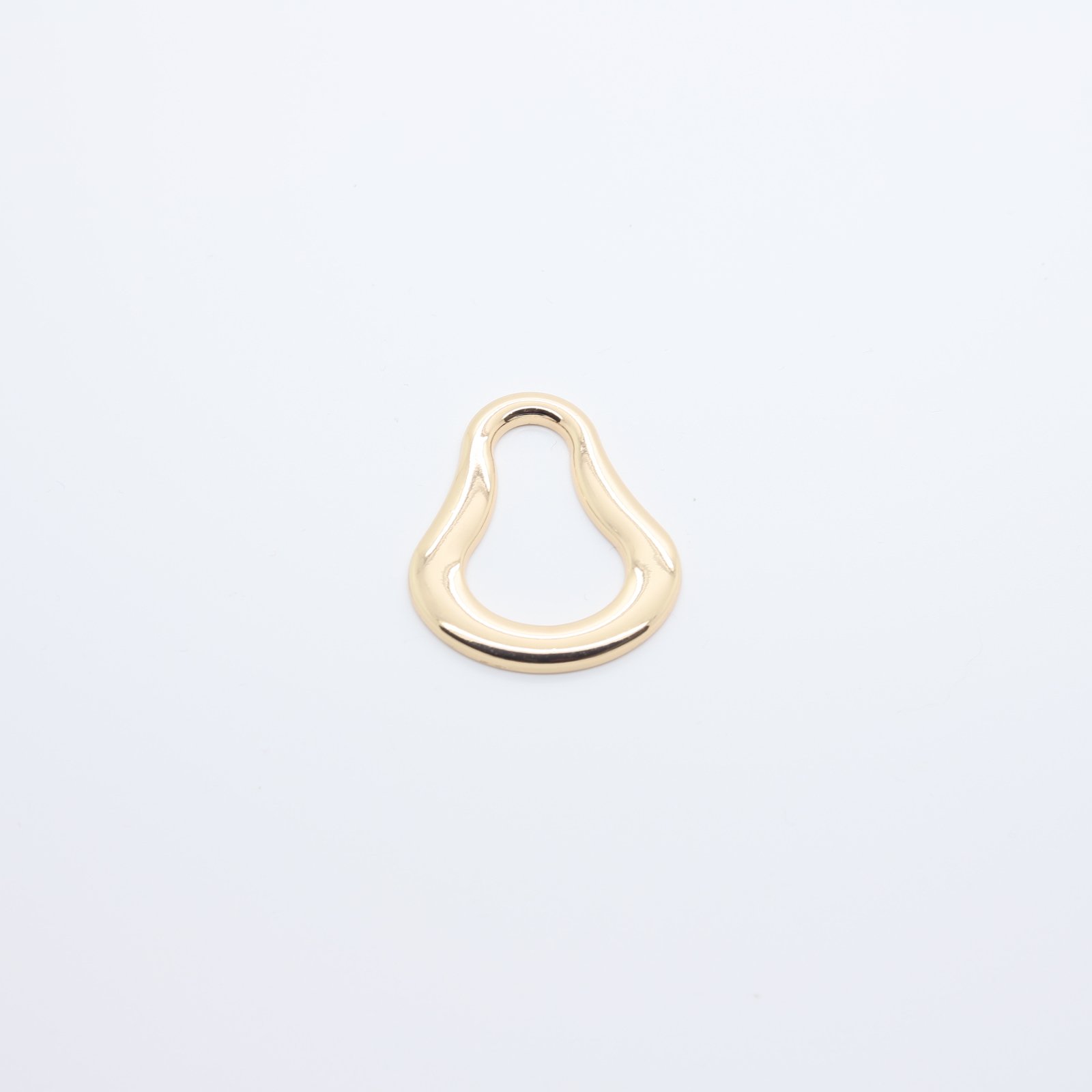 Gold-plated teardrop connector clasp