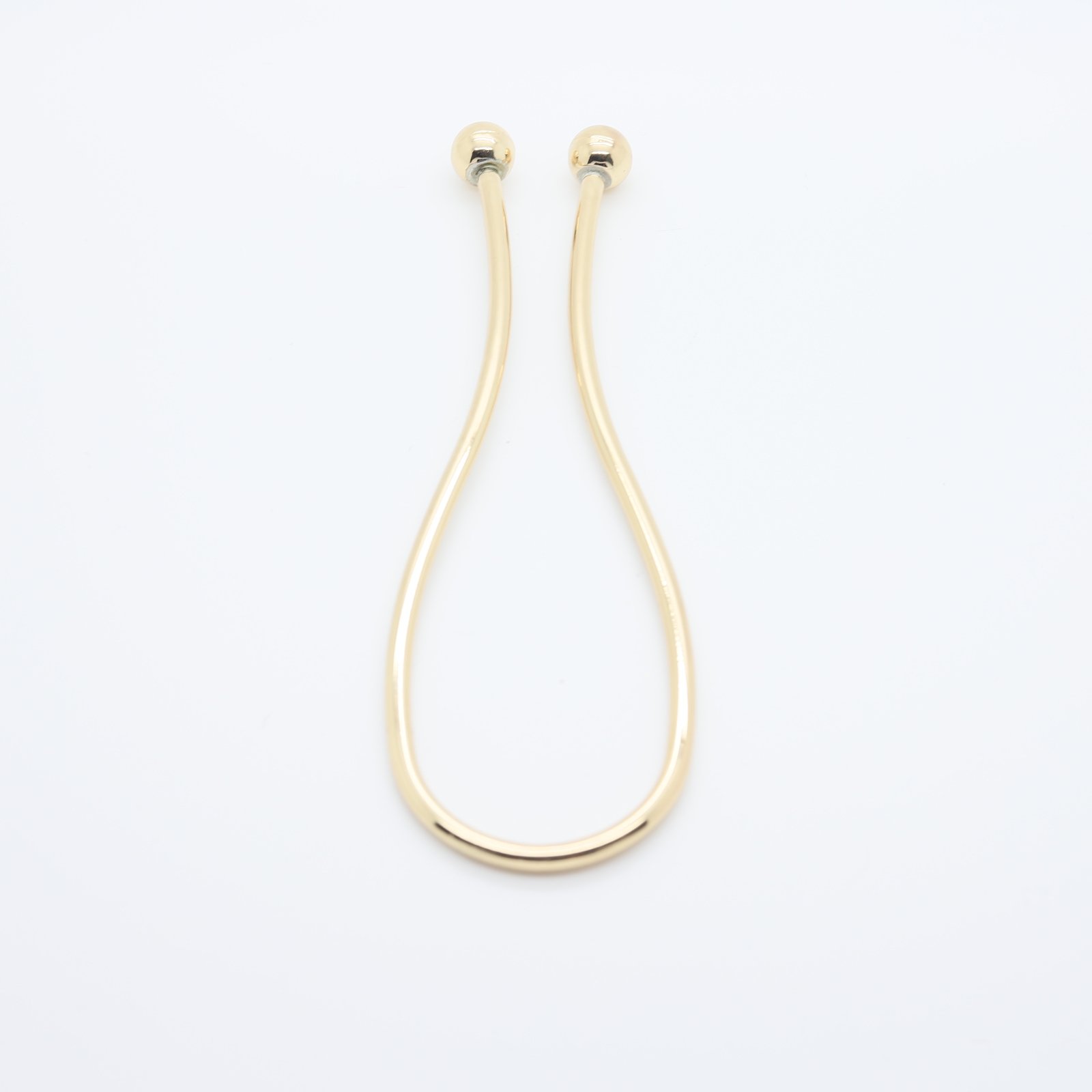 Grand séparateur arrondi doré en métal