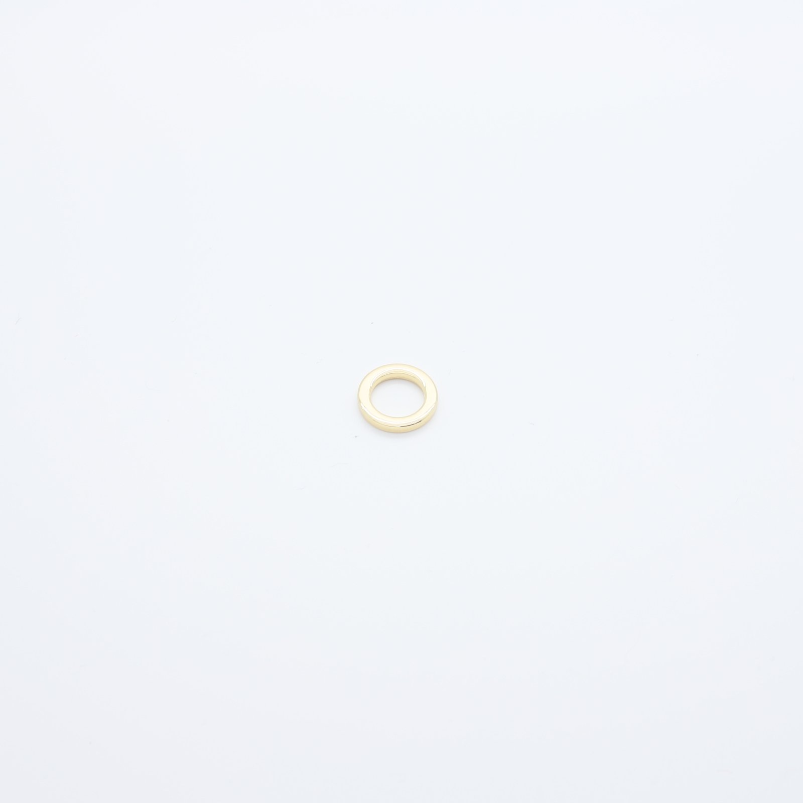 Boucle ronde réglable en métal doré