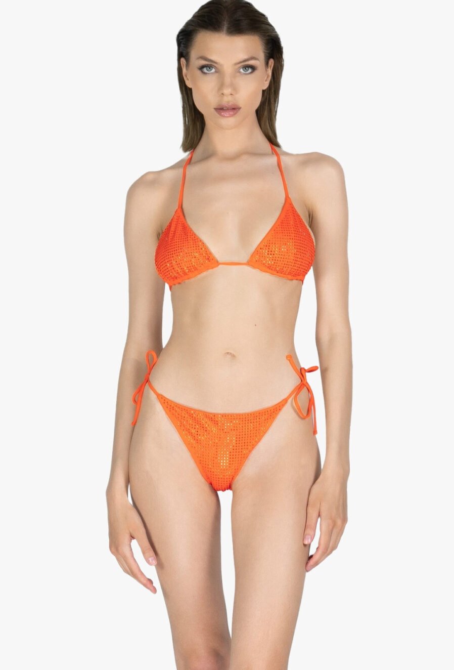 | Monaco - Bikini orange à strass | D'YRSAN