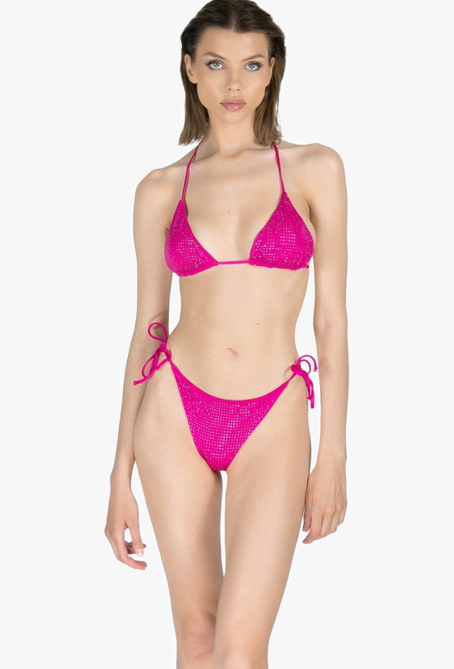 | Monaco - Bikini Fuchsia à strass | D'YRSAN