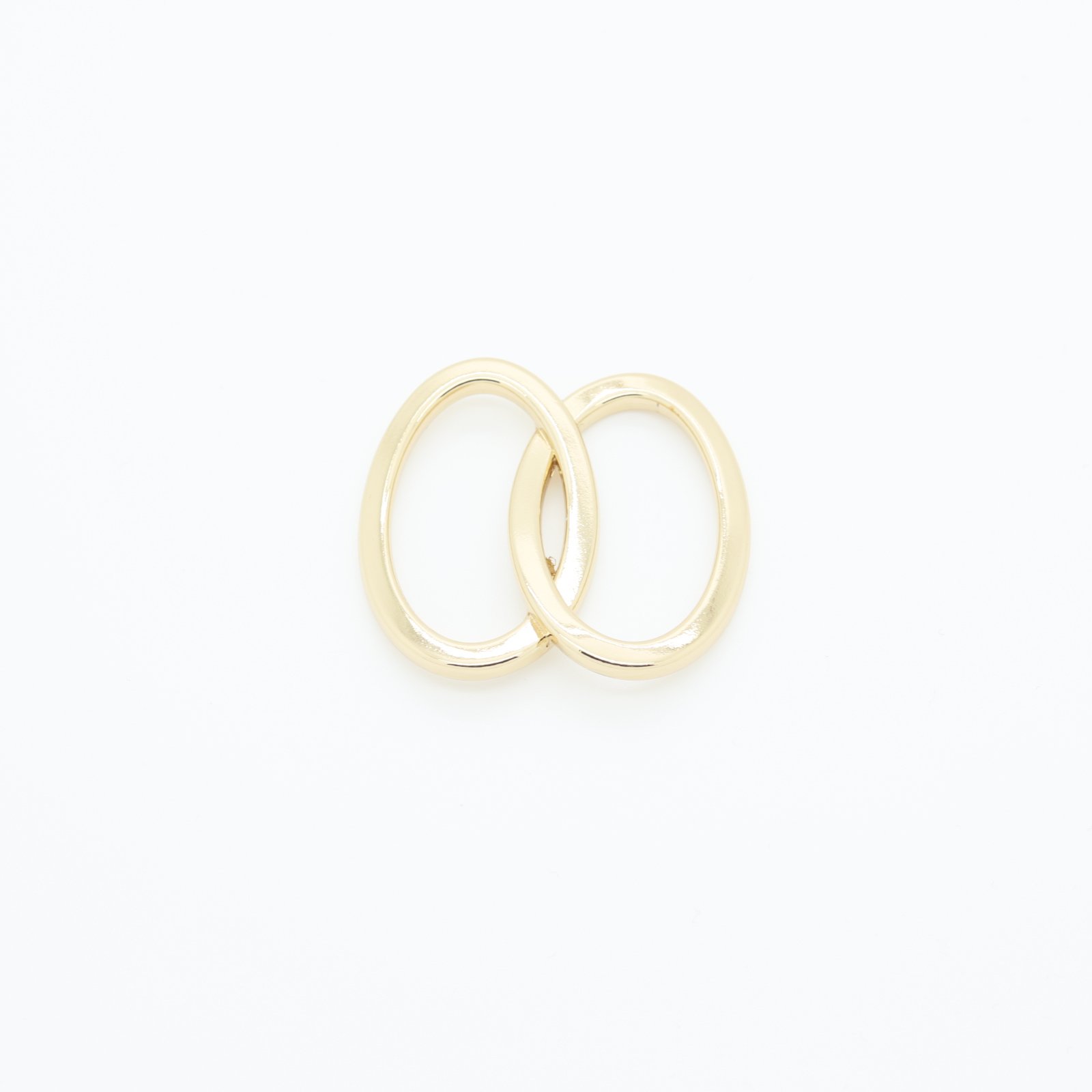 | Boucle connecteur double en métal doré | D'YRSAN