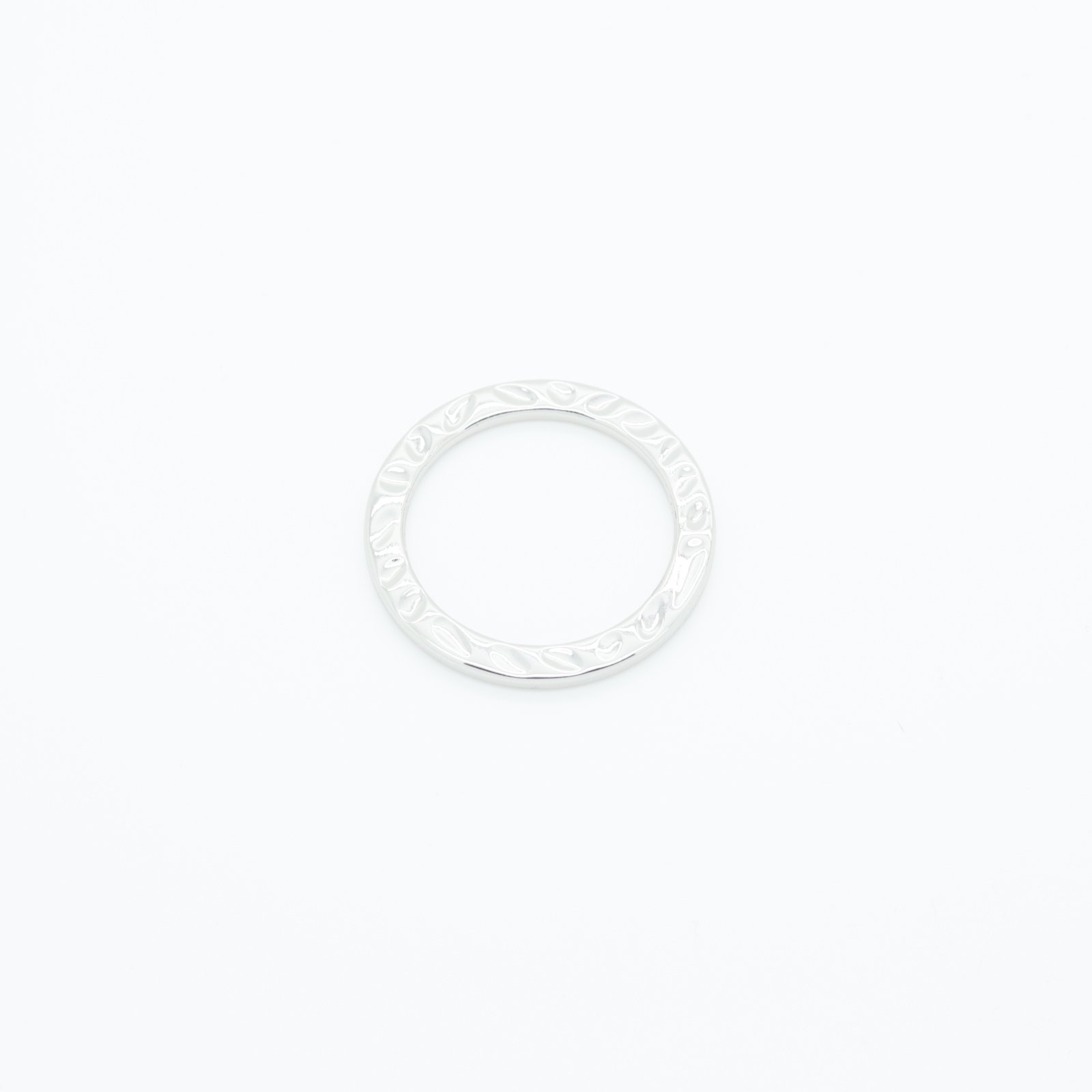 Boucle connecteur en métal couleur argent 40 mm