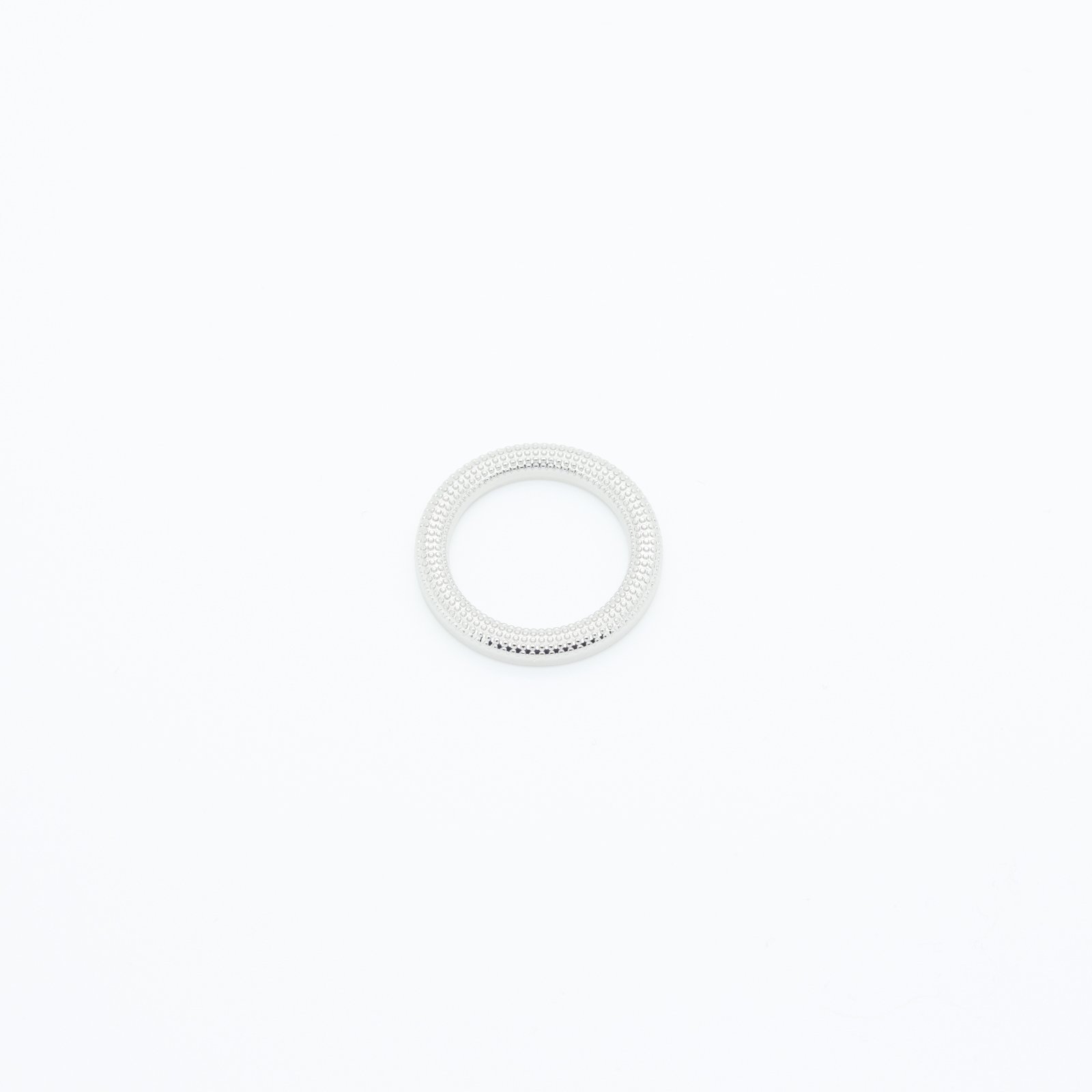 Boucle connecteur en métal argenté 20 mm