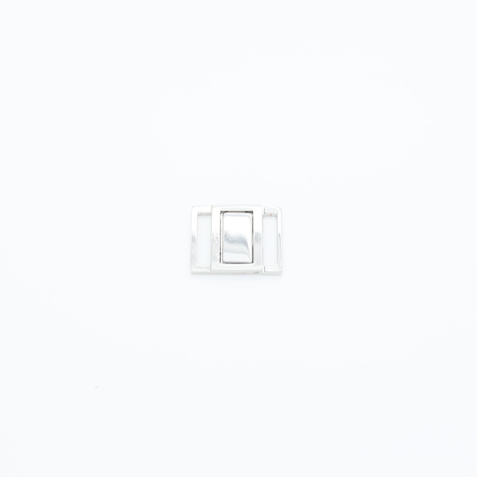 Fermoir en métal argenté 15 mm