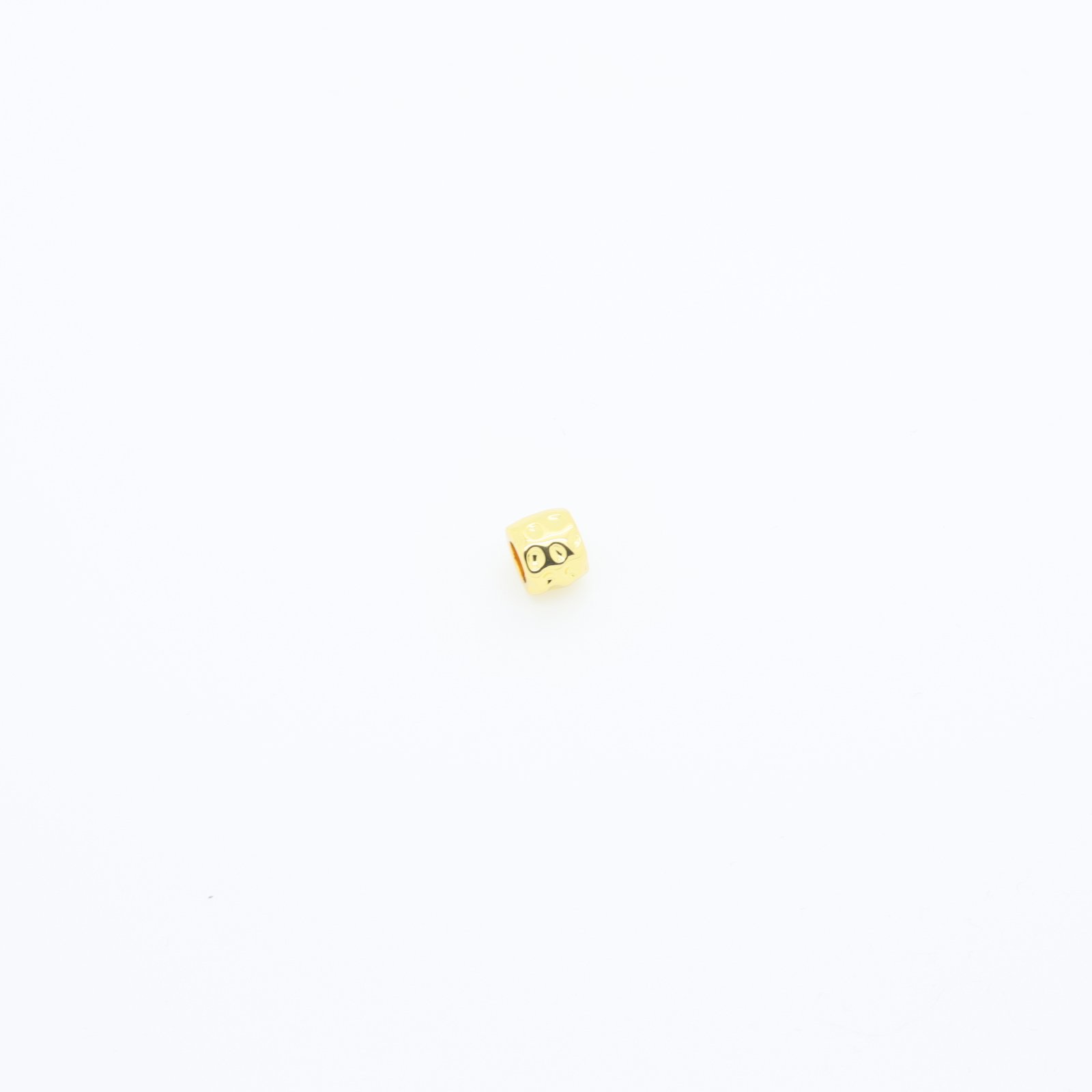 Embout à cordon en métal doré brillant 0,7 mm