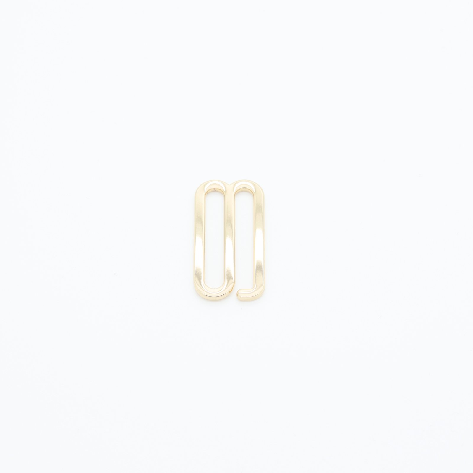 Crochet en métal doré forme G 30 mm