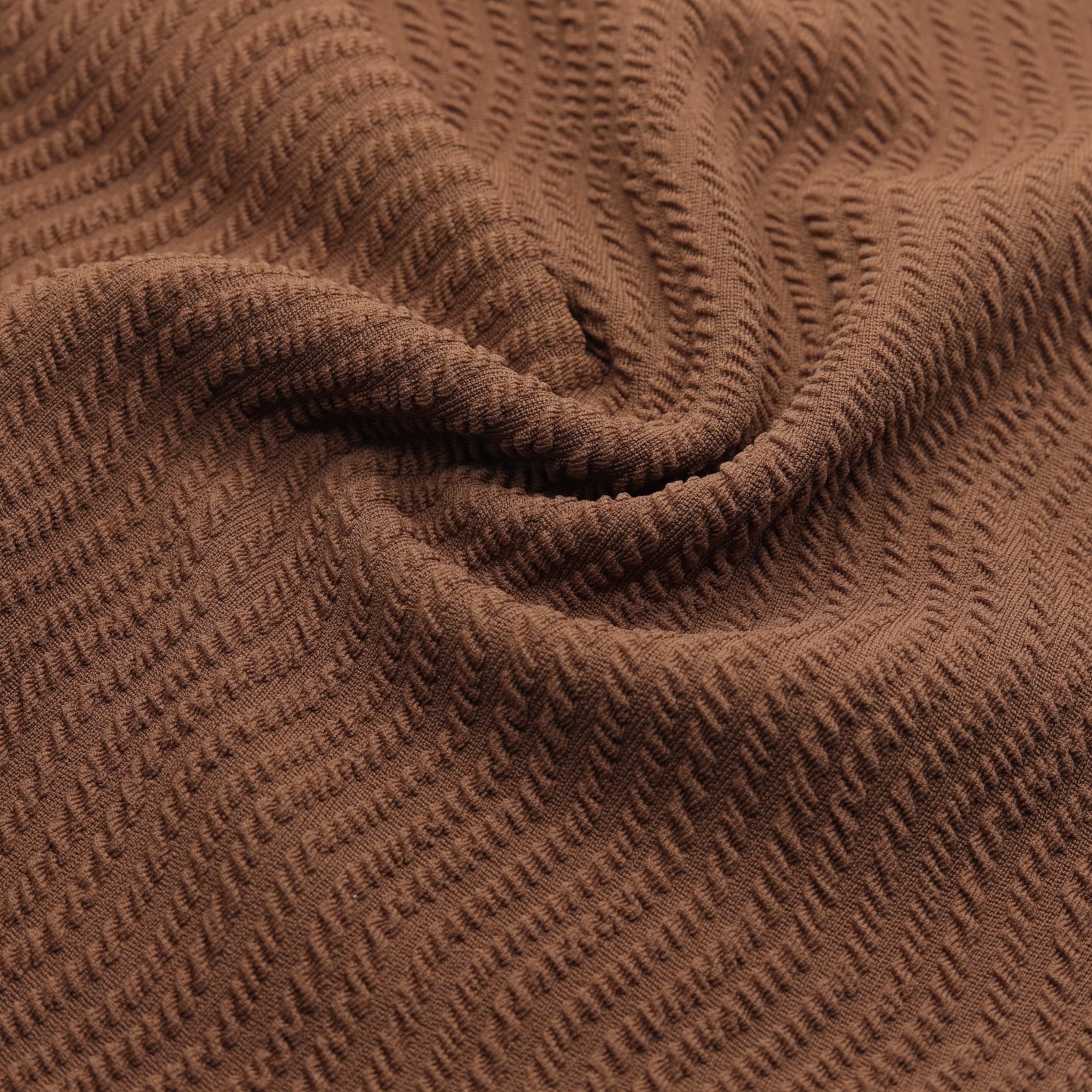 Tissu en maille jacquard texturé épais