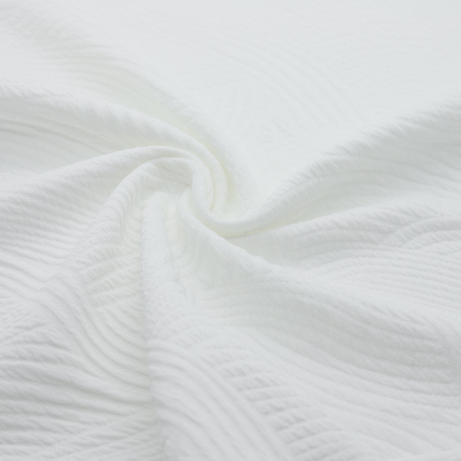 Jacquard texturé extensible épais à motifs ondulés