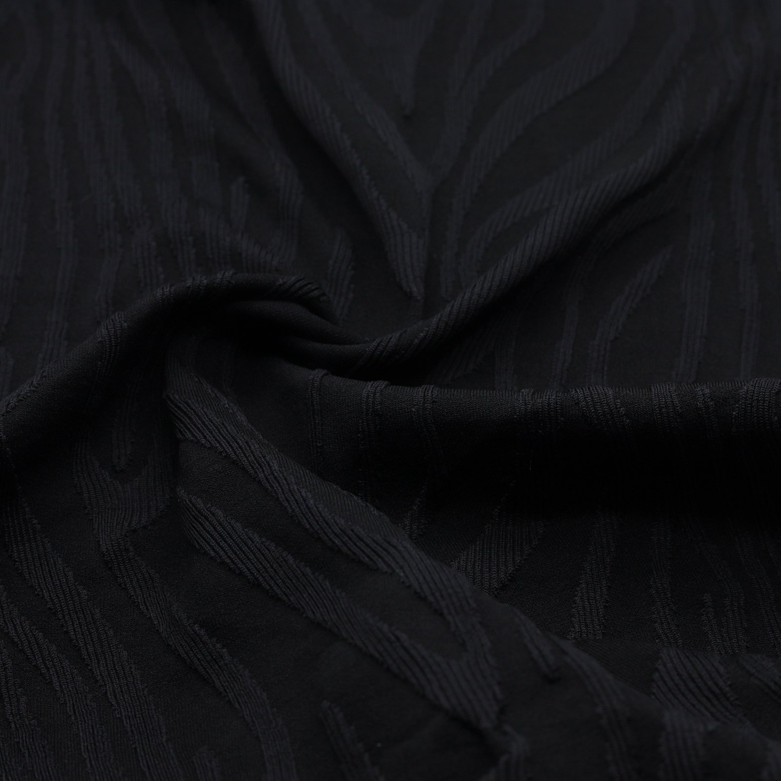 Tissu en maille jacquard motif zèbre