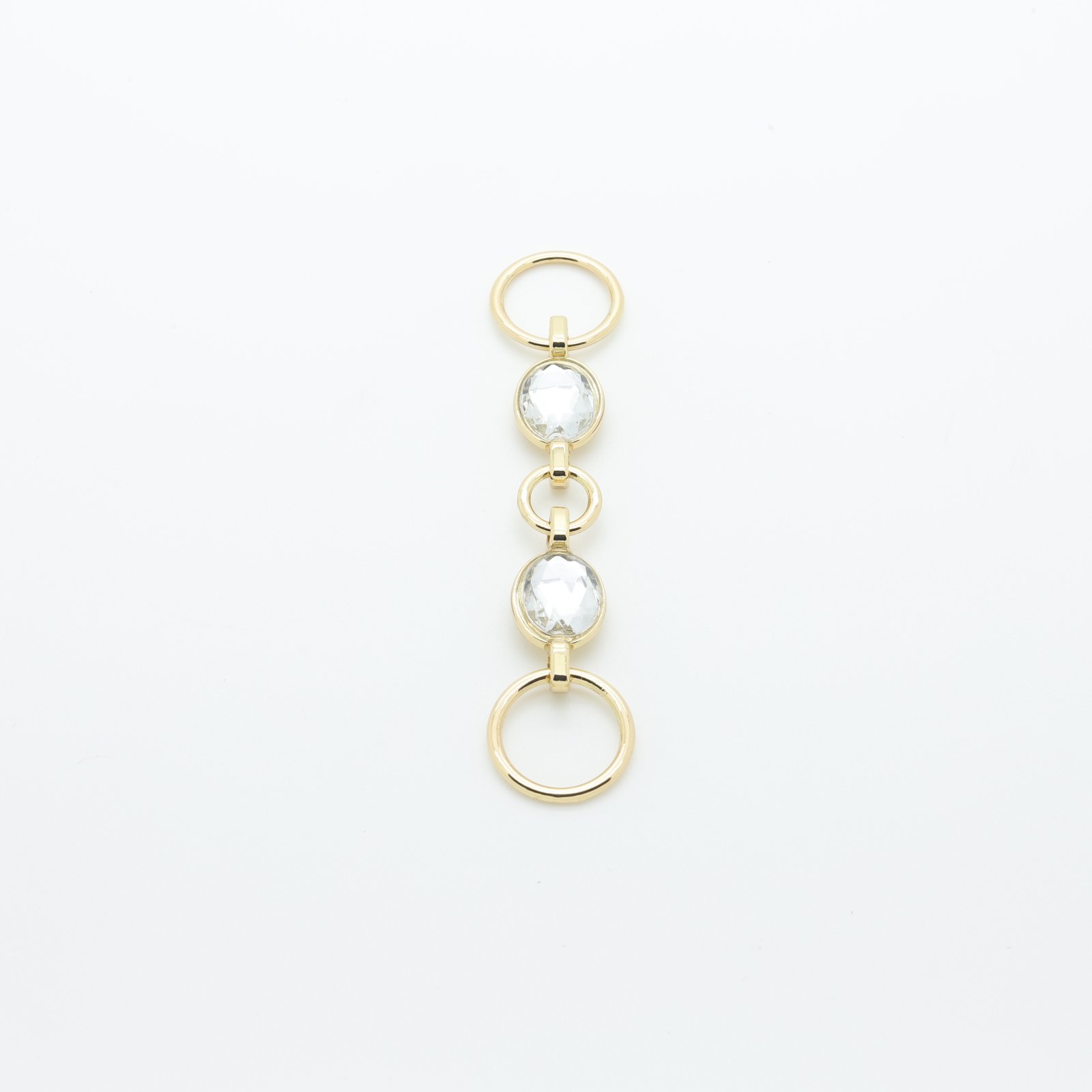 Chaîne en métal doré avec cristal pour maillot de bain