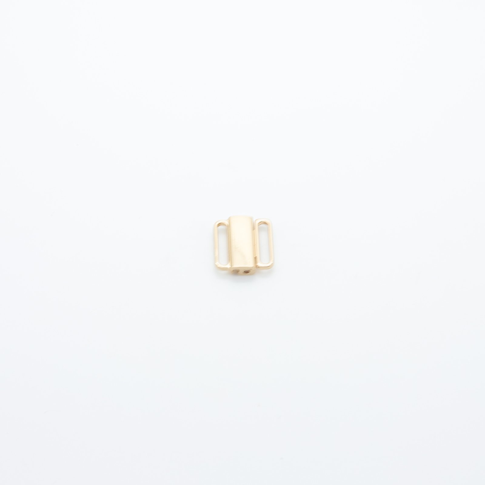 Fermoir métallique rectangulaire doré