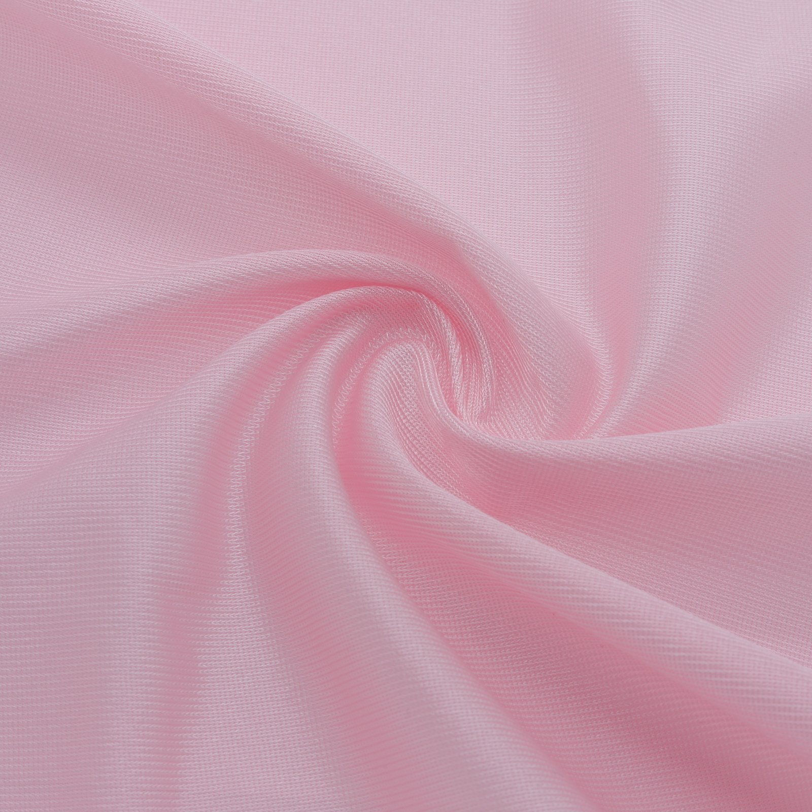 Tissu plain tricot rose léger et fluide