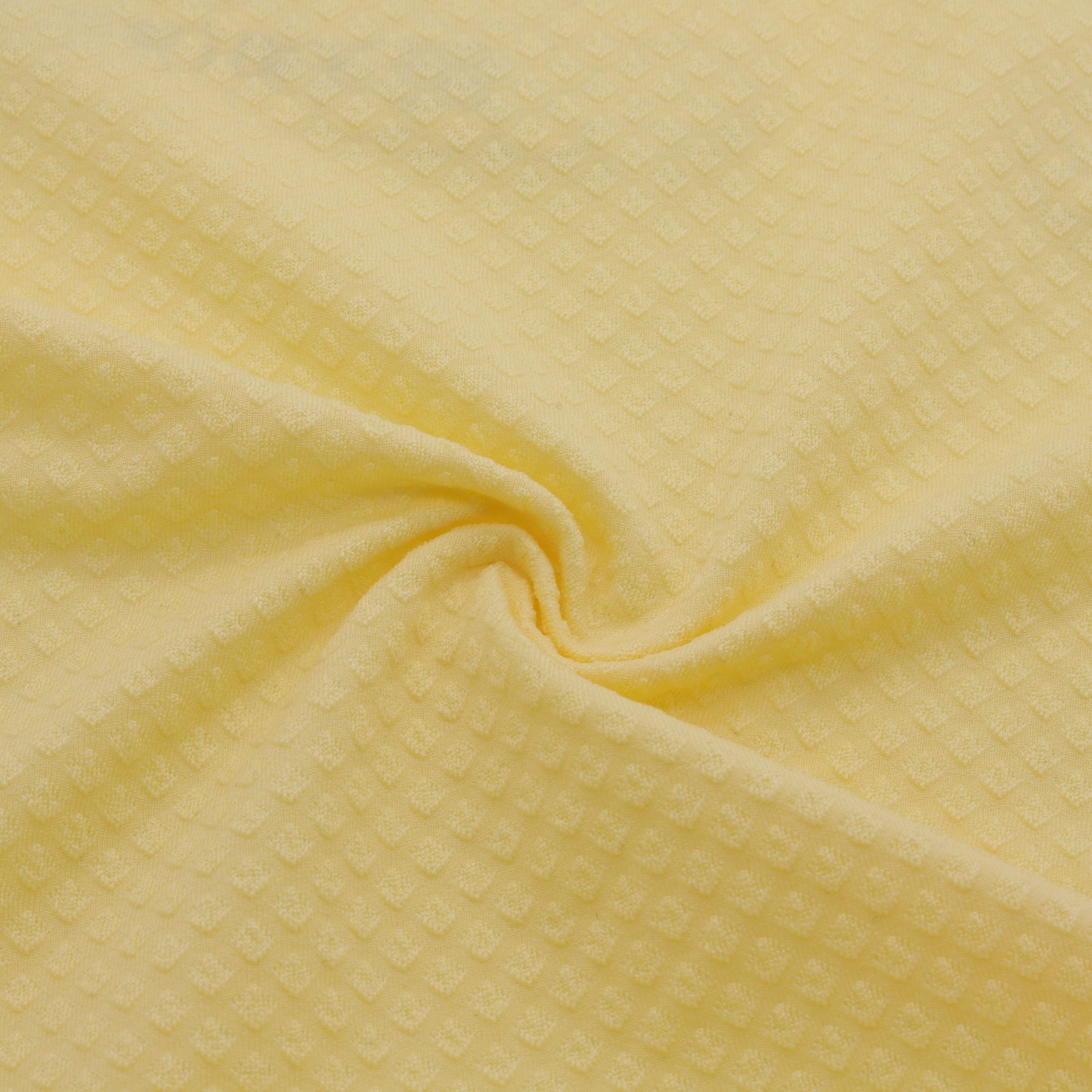 Tissu jacquard jaune texturé