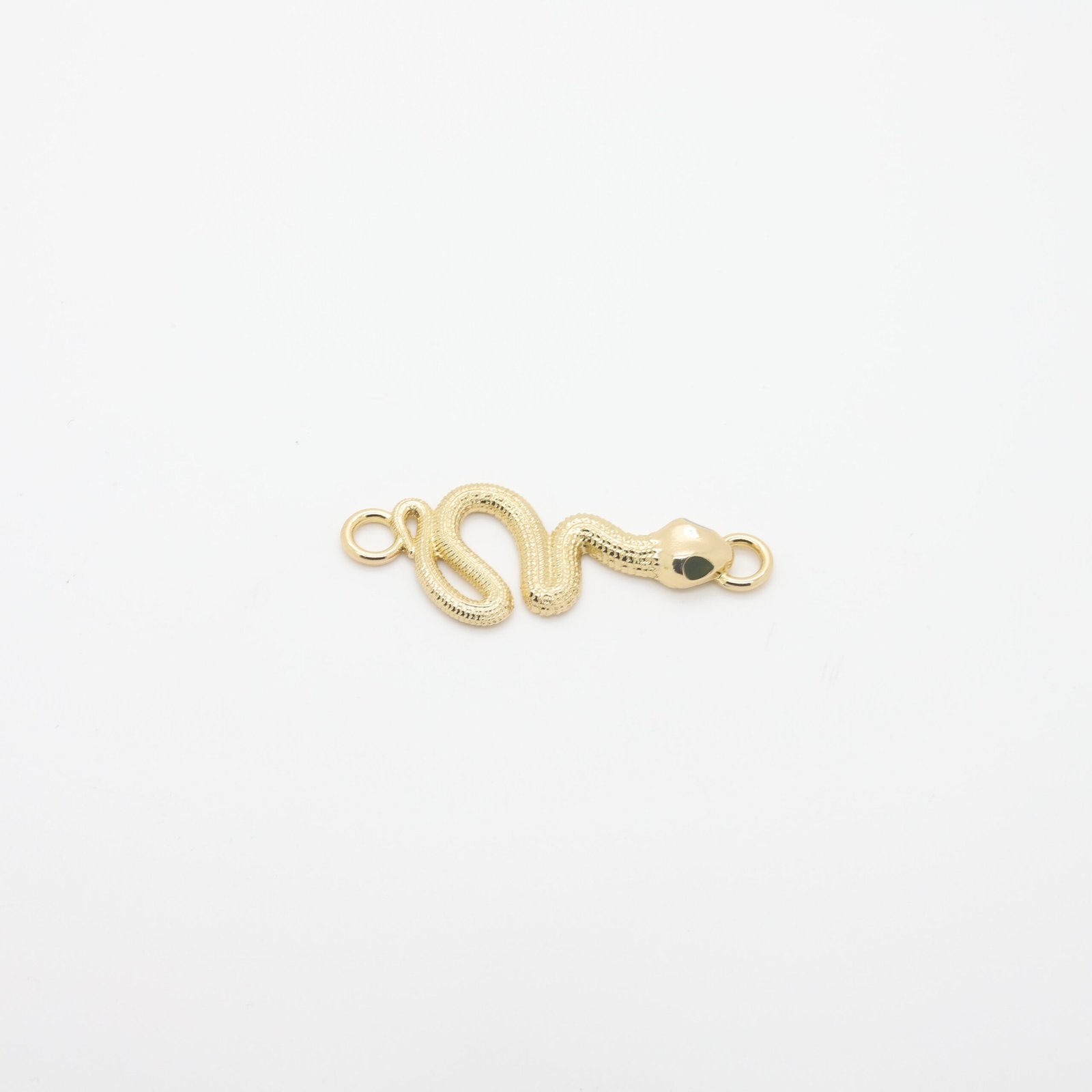 Connecteur décoratif en forme de serpent en métal doré