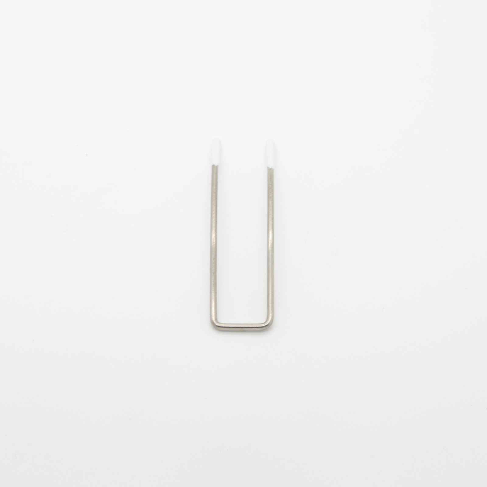 Séparateur forme U en métal argenté avec embouts nylon