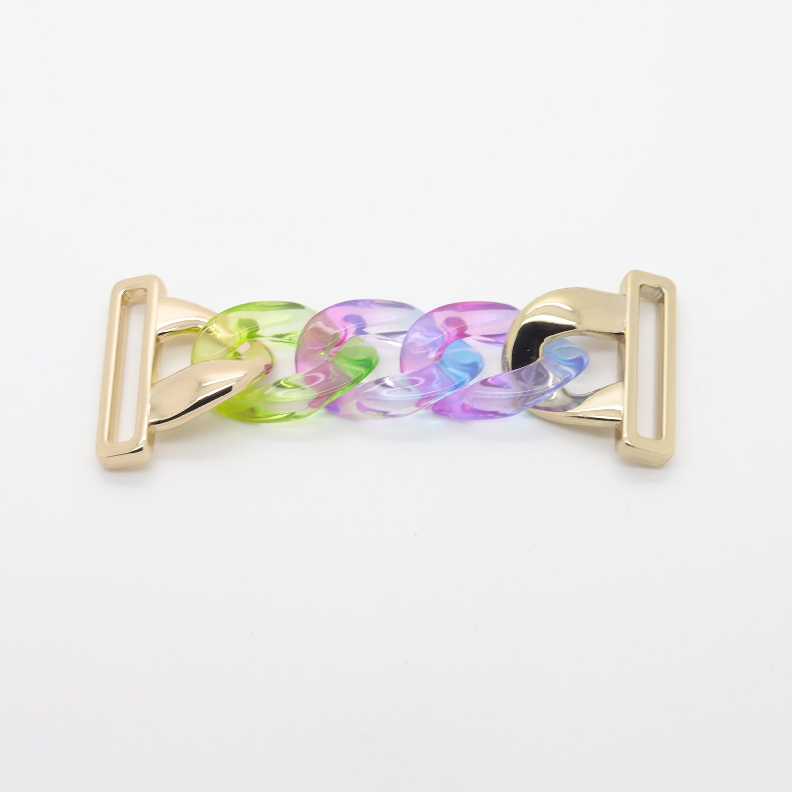 Chaîne connecteur multicolore en résine