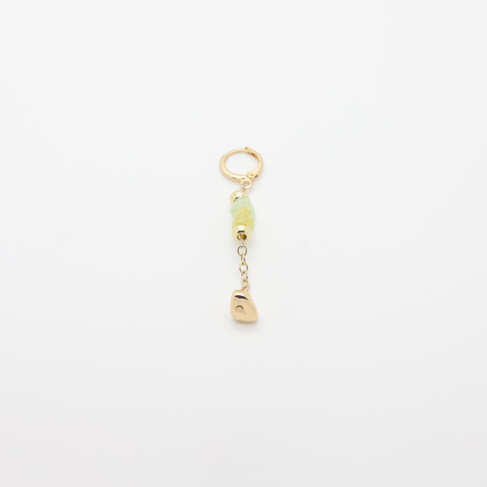 Bijou pour maillot de bain en métal doré à perles colorées