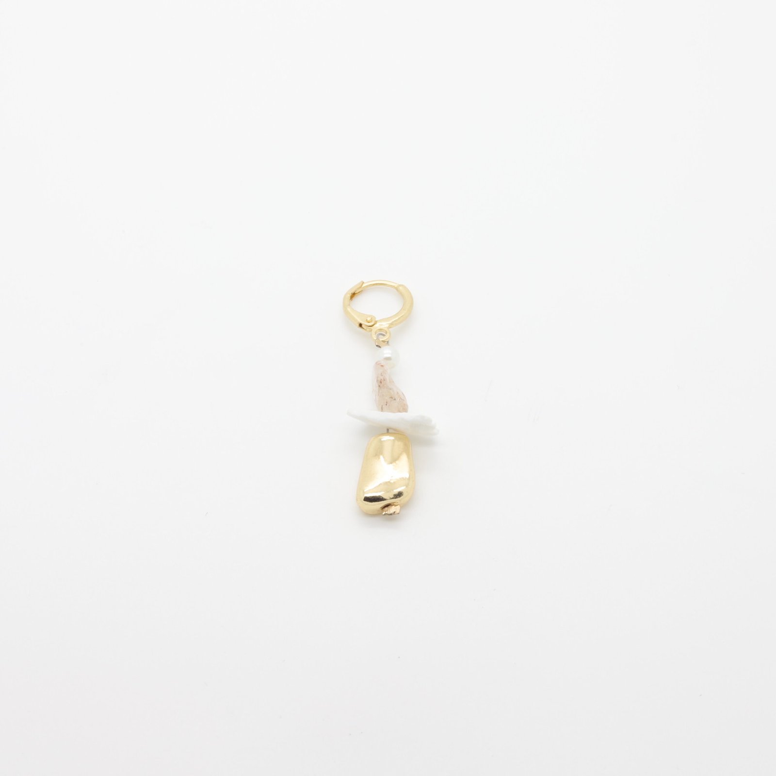 Bijou pour maillot de bain à coquillage et perles en métal doré