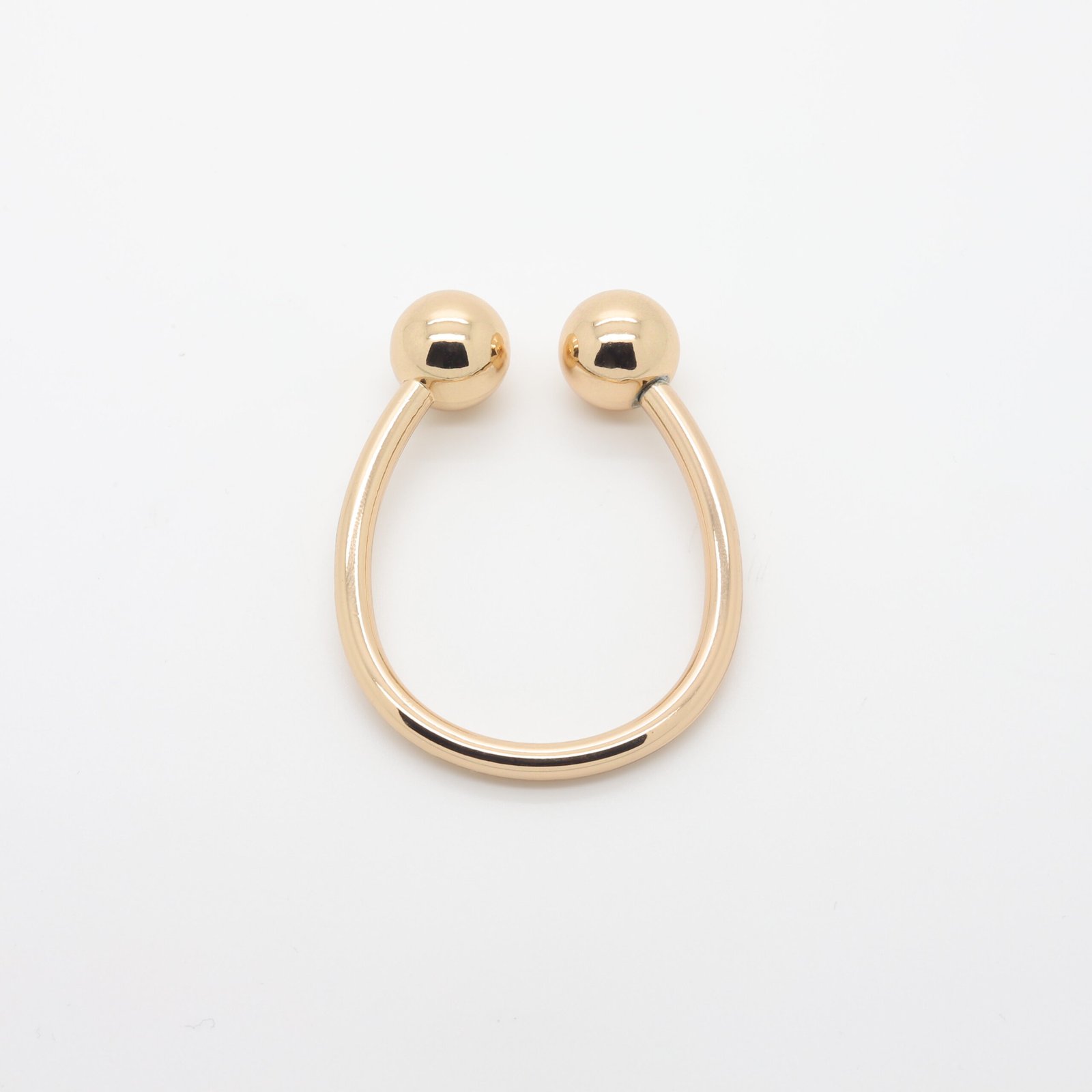 Boucle connecteur en métal doré