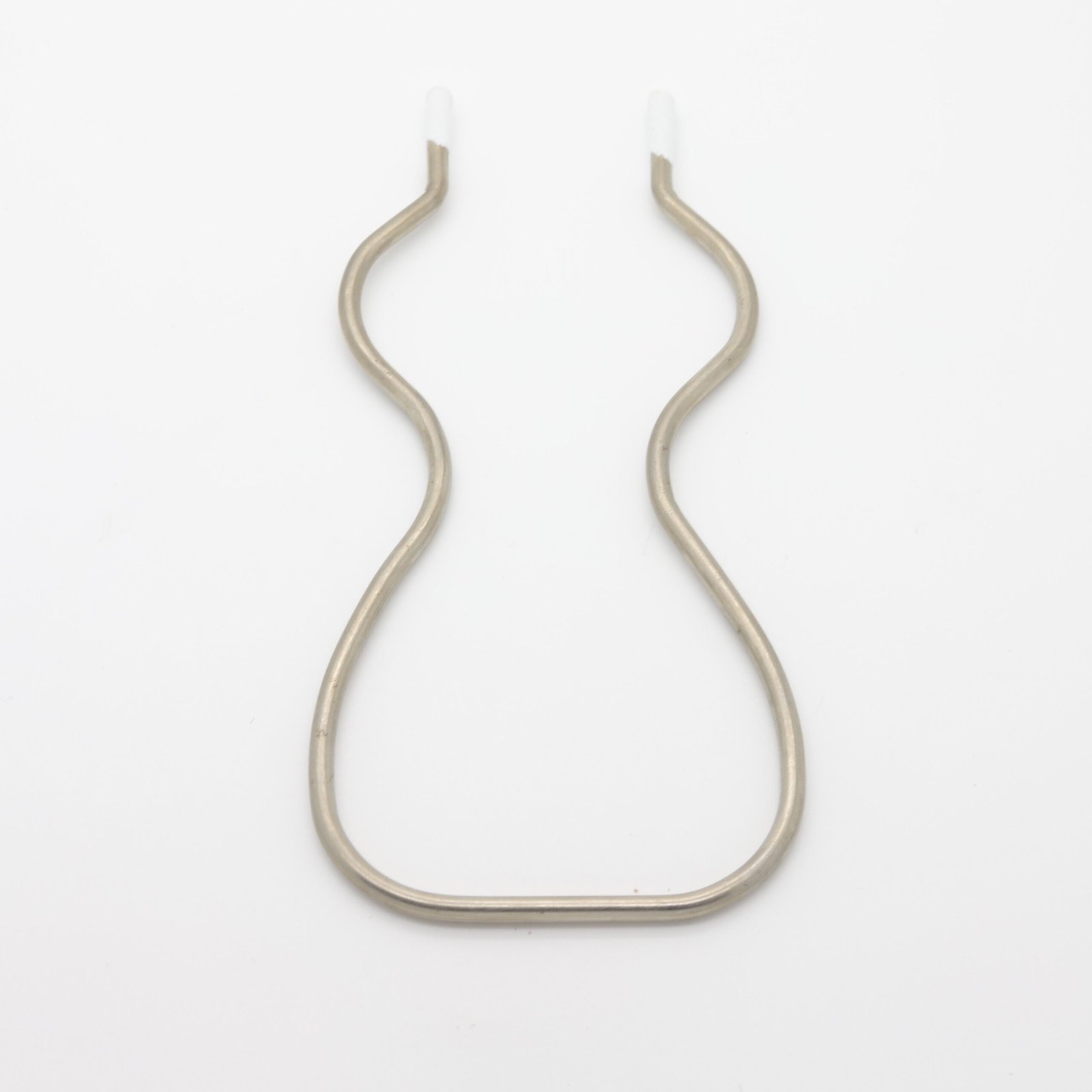 Séparateur ondulé métal argenté avec embouts nylon