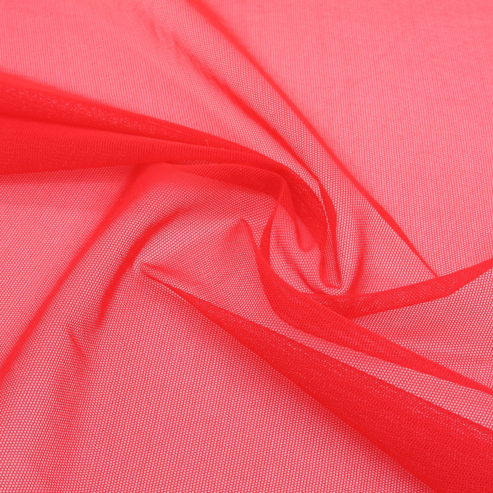 Tissu mesh rouge extensible ultra léger