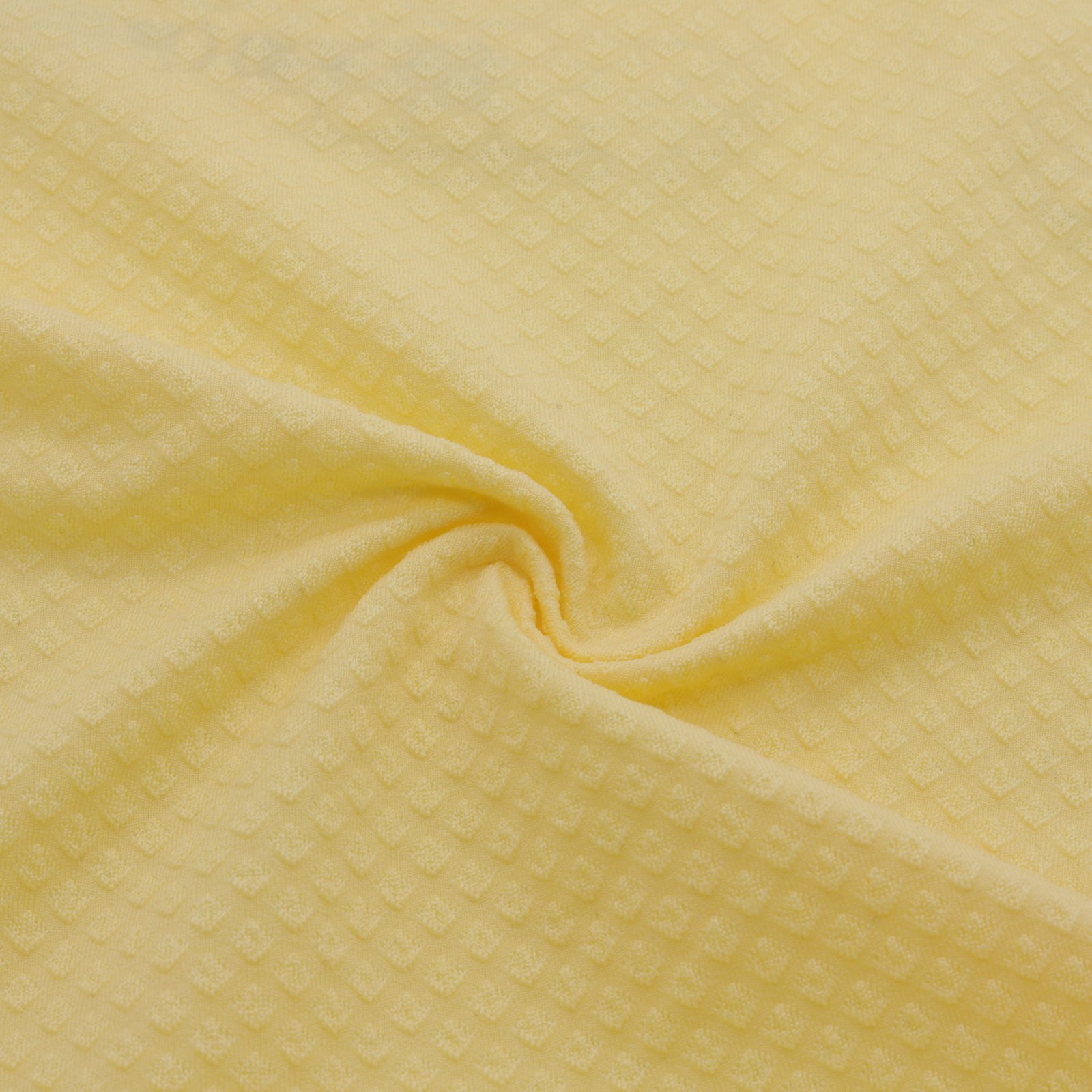 Tissu jacquard jaune texturé