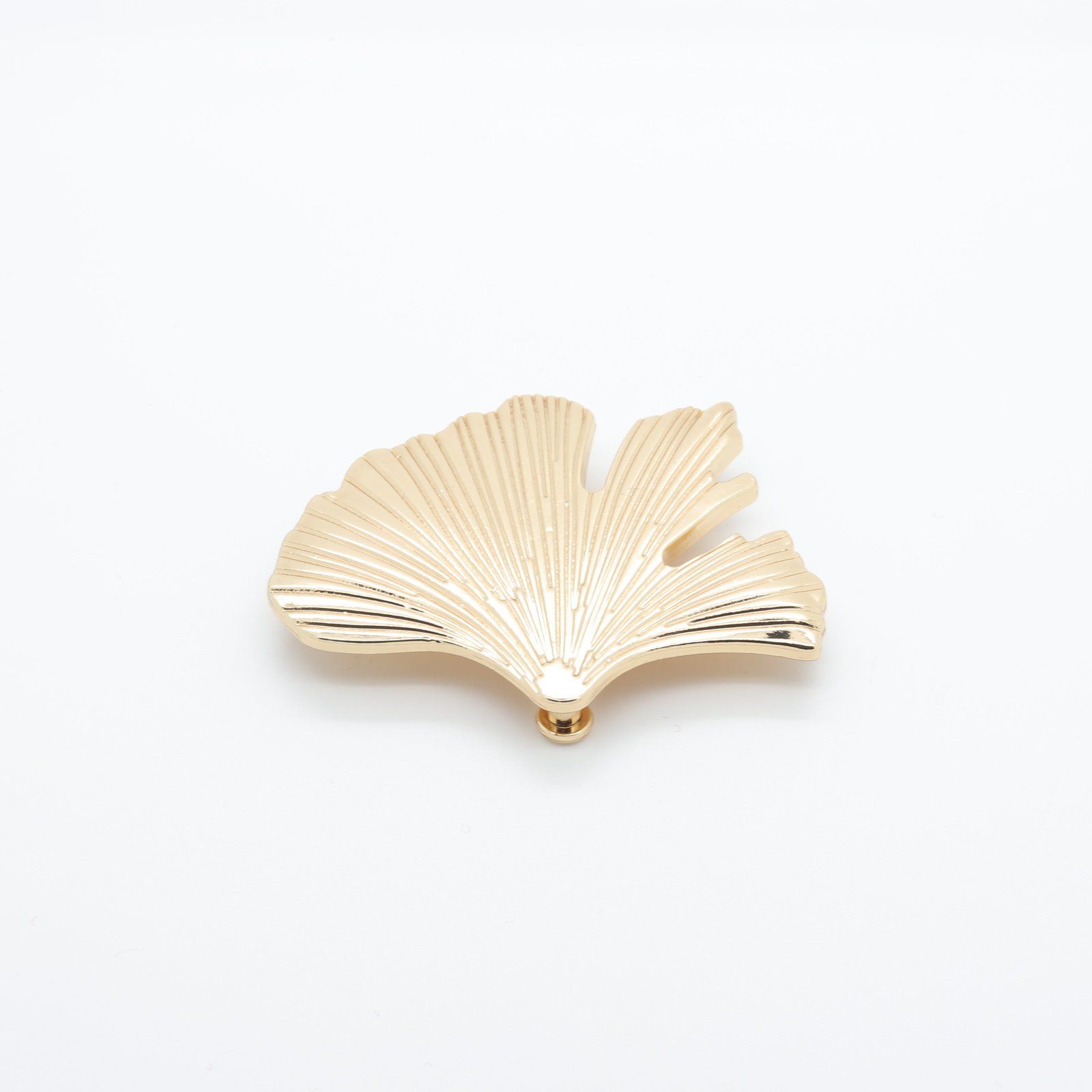 | Passant feuille ginkgo en métal doré | D'YRSAN