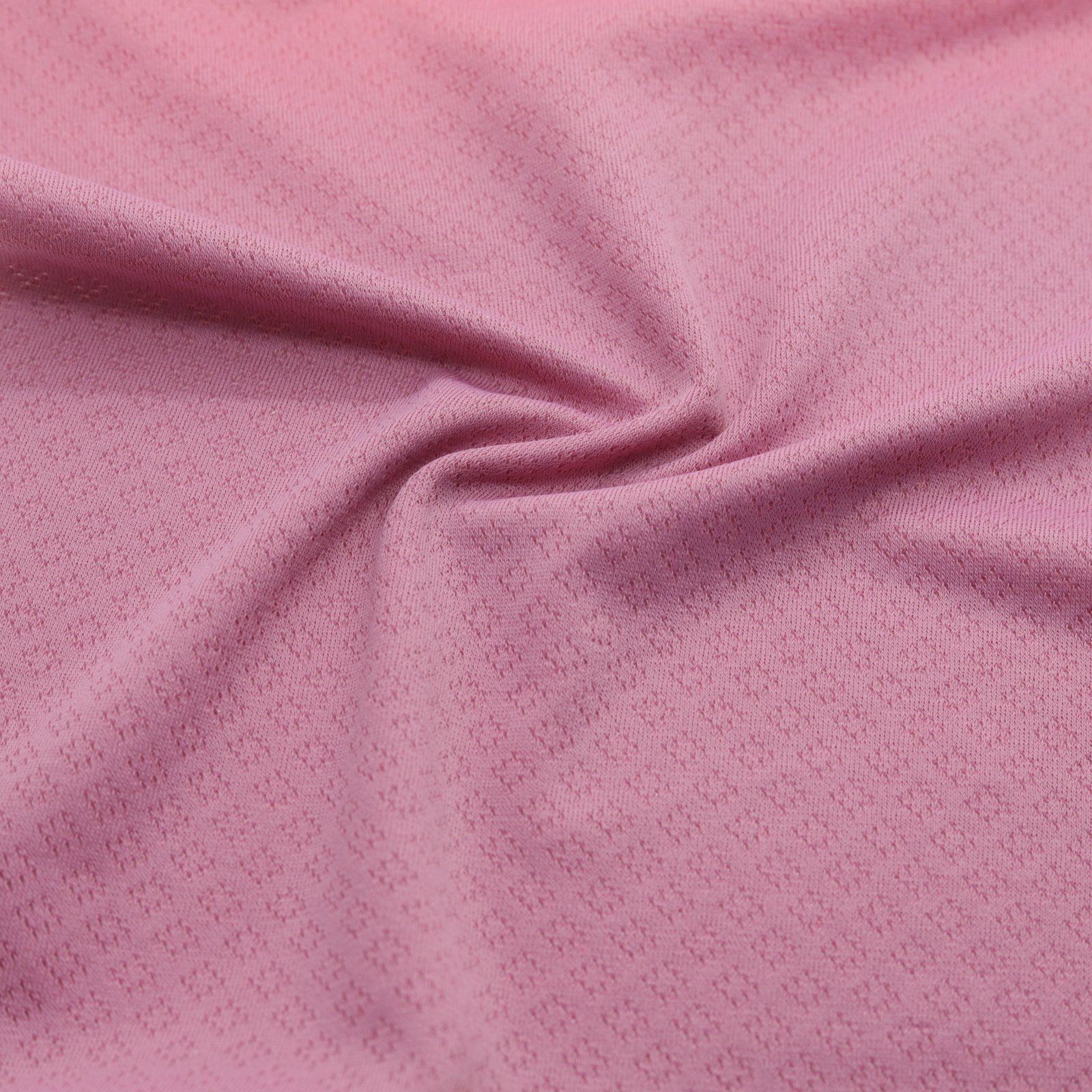 Maille jacquard extensible rose