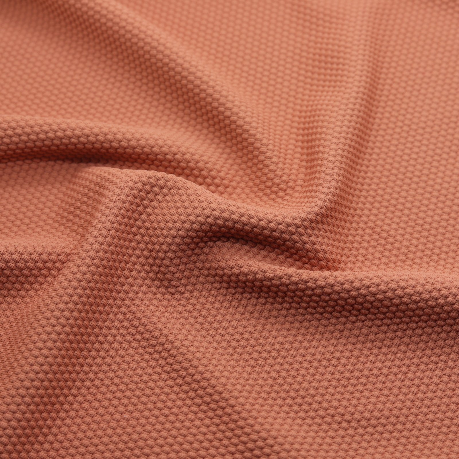 Tissu jacquard marron extensible