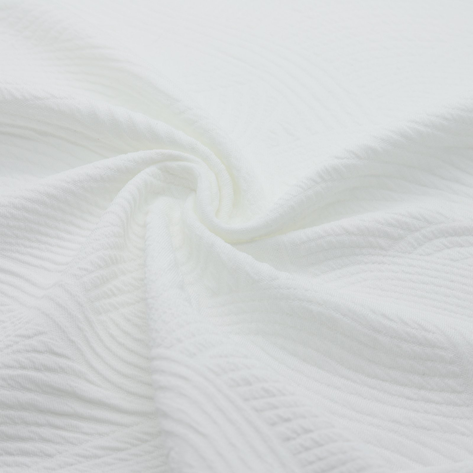 Jacquard texturé extensible épais à motifs ondulés